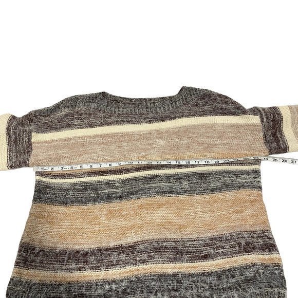 Buckle‎ BKE Eyelash Knit Boatneck Striped Sweater Size M - Picture 8 of 9